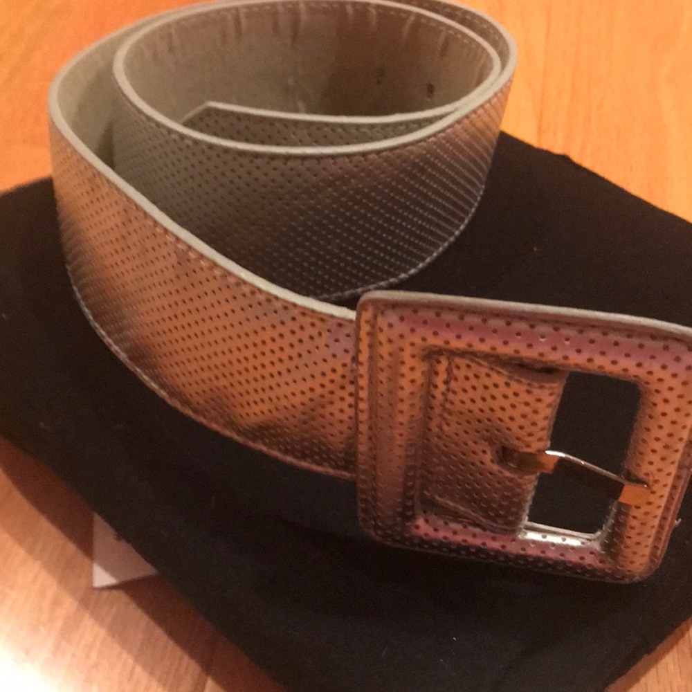 Silver thick belt